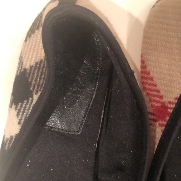 Burberry nova check camel wool slippers with case 39 Rare - Picture 9 of 14